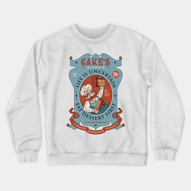 Dessert First Crewneck Sweatshirt by Ester Kay